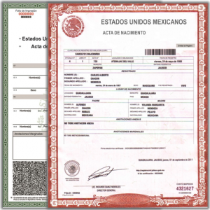 Acta de Nacimiento en Linea Chimalhuacán